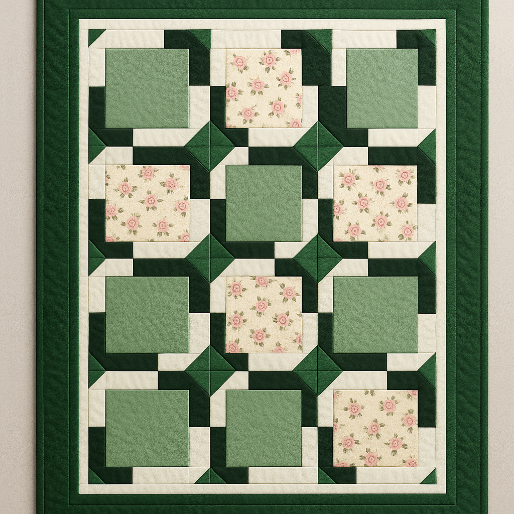 Mosslen™ CORNERSTONE WINDOWS QUILT PATTERN