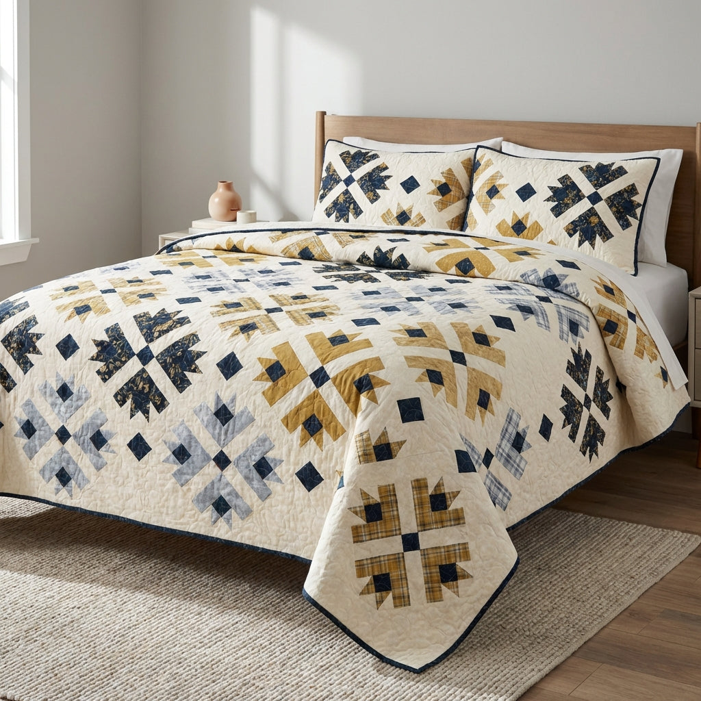 Mosslen™ Gilded Crosswinds Quilt Pattern (PDF)